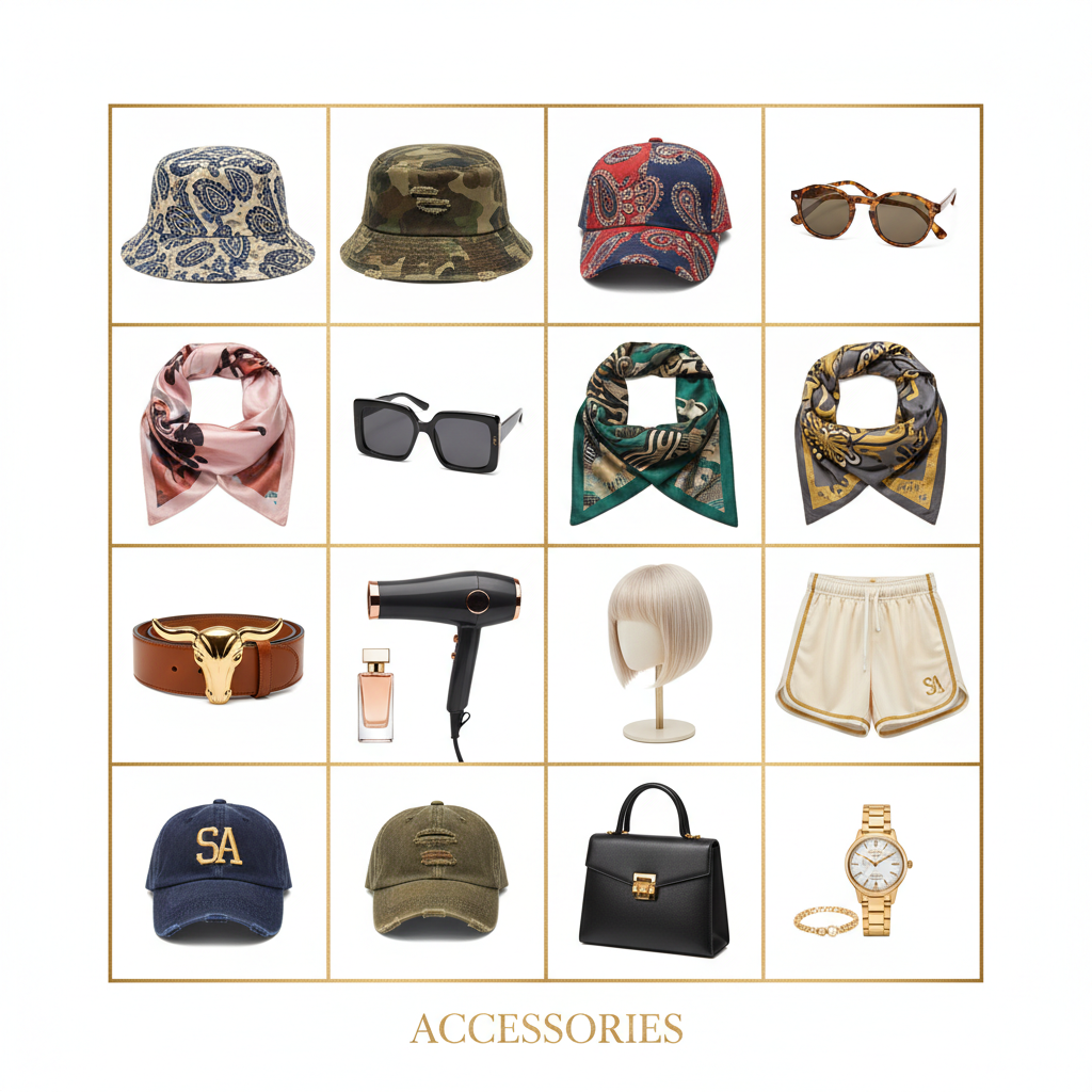 Accessories Collection Grid Banner - White