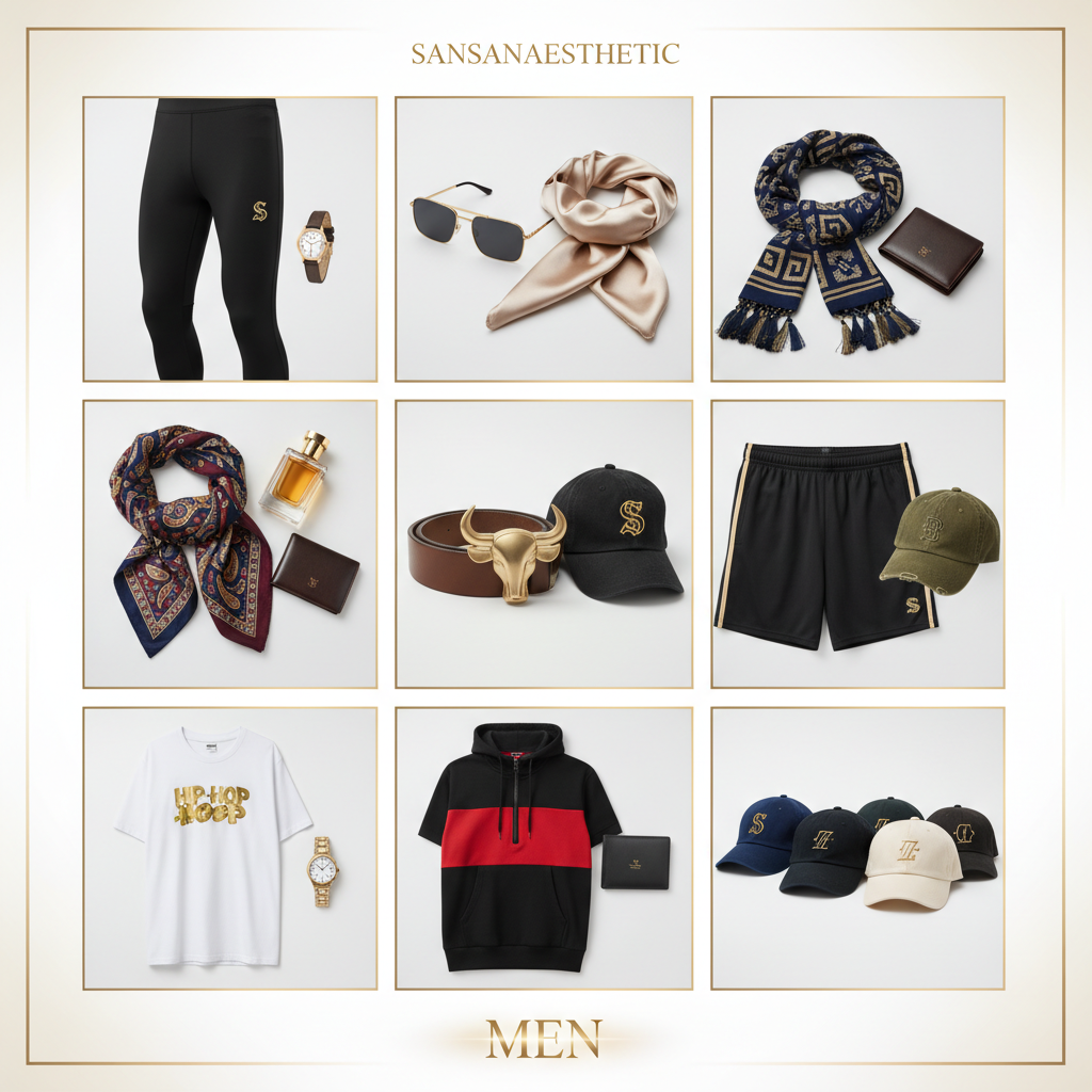 Men's Collection Grid Banner - White
